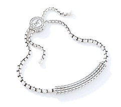John Hardy JAI Grad Basketweave Adjust Chain Sterling Silver Bracelet AVG-XL - £203.66 GBP