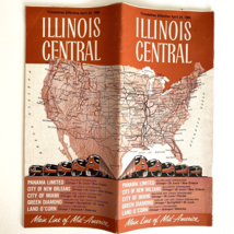 1966 Illinois Central Railroad Passenger Train Schedule Chicago Miami Ti... - $29.95
