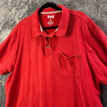 Duluth Shirt Mens Extra Large Red Polo Work Cotton Short Sleeve Casual T... - £7.52 GBP