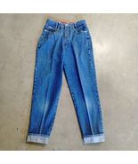 Mixed Blues High Waist Tapered Vintage 90s Y2K Jeans Size 11 100% Cotton... - €16,15 EUR