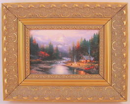 Thomas Kinkade The End of a Perfect Day II Framed Print Canvas Board - £27.45 GBP