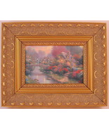 Thomas Kinkade Lamplight Bridge Framed Print Canvas Board - $48.00 CAD
