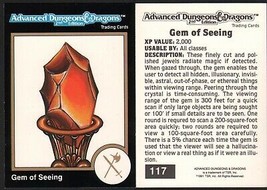 1991 TSR AD&amp;D Gold Border Dungeons &amp; Dragons RPG Fantasy Art Card #117 Magic Gem - £5.53 GBP