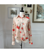 Vintage 70s Cue Trench New York Blouson Top M L - $30.60