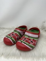 Crocs Christmas Red Fuzzy Lined Ugly Sweater Holiday - Womens 11 / Mens ... - $74.99