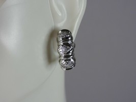 Womens Vintage Estate 18K White Gold Diamond Earrings 6.4g E2371 - £841.44 GBP