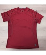 Nike Pro Combat Shirt Mens Large Red Fitted Performance Swoosh Drifit Ou... - $17.82