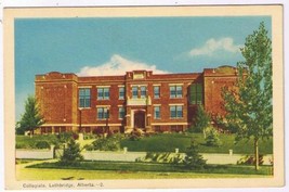 Postcard Collegiate School Lethbridge Alberta  - £3.10 GBP