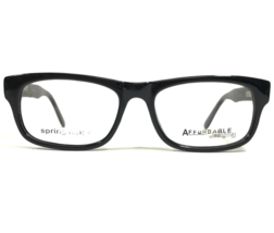 Affordable Designs Eyeglasses Frames PROFESSOR BLACK Shiny Rectangular 51-19-140 - £29.25 GBP