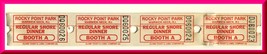 4 Rocky Point Park Shore Dinner Amusement Park Tickets, Warwick, Rhode I... - £7.84 GBP