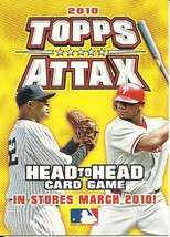 2010 Topps Attax Head To Head Card Game Intro card - $1.00