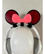 Mouse ears with Ribbon for Headphones / Headset for streaming anime cosplay - £12.53 GBP