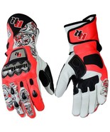 Nicky Hayden Ducati MotoGp 2016 Motorbike Racing Leather Gloves For Men ... - $69.00
