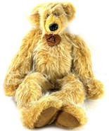 Finster Bear #7/92 – 16” Artist Teddy w/ Glasses &amp; Leather Heart Tag - $95.00