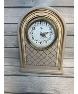 Vintage Elgin Shelf Clock 80s Cottage Floral - $34.65
