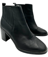 chelsea &amp; violet arcade black leather studded 3.5&quot; heel chelsea booties ... - $38.17 CAD