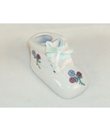 Porcelain Baby Shoe w/Pink &amp; Blue Laces ~ Use For Bank, Trinkets, or Sma... - $273.31 MXN