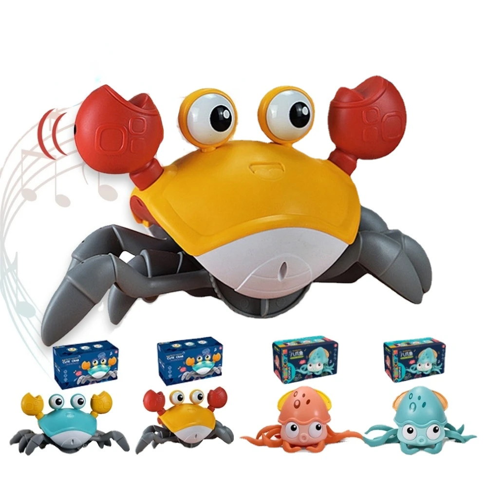 Moving Electronic Pets Baby Toy Crab Octopus Crawling Crab Octopus Toy for Kids - £13.51 GBP+