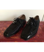 GIORGIO BRUTINI Black Fabric/Leather SQUARE-TOE Oxford Dress SHOES Sz 8M... - £7.56 GBP
