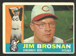  1960 Topps Baseball Card # 449 Cincinnati Reds Jim Brosnan good   ! - £1.19 GBP