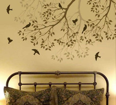 Wall Stencil Spring Songbirds, DIY Reusable stencils better than decal - £31.65 GBP