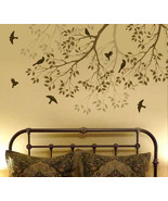 Wall Stencil Spring Songbirds, DIY Reusable stencils better than decal - £31.81 GBP