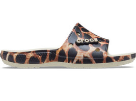 Crocs Classic Crocs Animal Remix Slide Color: Bone / Leopard Size: M10W12 - £33.54 GBP