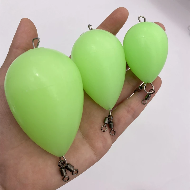 5Pcs*  Bobber Float Fishing Float Night Fishing  Egg Float Upward Help Thrower L - $28.89