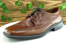 ECCO Shoes Sz 43 M Brown Derby Oxfords Leather Men - £31.23 GBP
