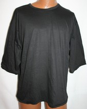 Vintage Four Seasons Black One Size Hockey Practice Jersey T-SHIRT Made In Usa - $24.74