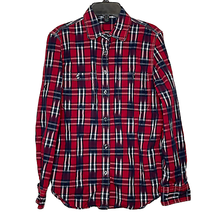 Lauren Ralph Lauren Jeans Co. Womens Button Up Shirt Size Medium Red Blue White - $13.96