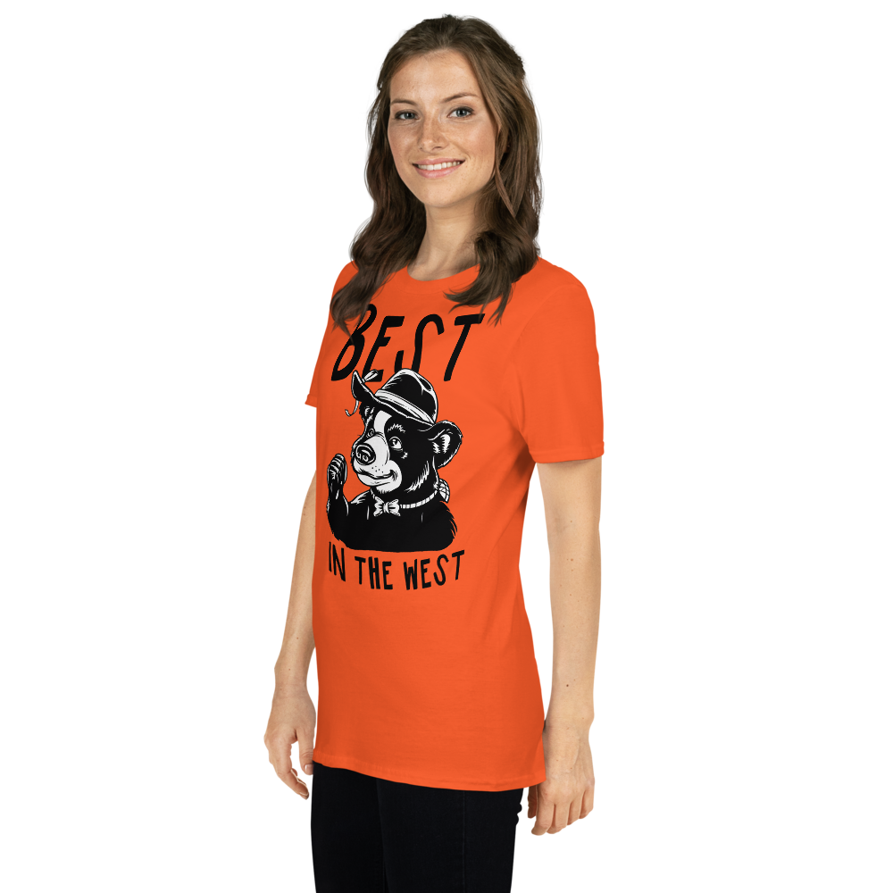 Short-Sleeve Unisex T-Shirt – Best in the West (Orange) Item image 10