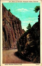 Pillars of Hercules Thompson Canon Colorado CO Linen Postcard A3 - £2.39 GBP