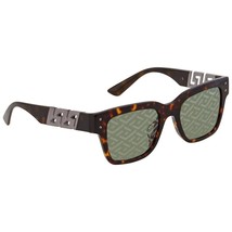 Versace Sunglasses VE4421F 108V8 52mm Havana / Green monogram silver Lens - $3,171.12 MXN