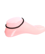 Adjustable Black Plated Anklet Foot Bracelet for women stainless steel anklet - $6.92