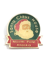 Santa Claus House North Pole Alaska Pin Christmas Store Advertise Souvenir - £7.90 GBP