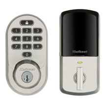 Satin Nickel Wi-Fi Keypad Electronic Door Deadbolt with SmartKey Security™ - $289.00