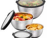 SILBERTHAL bowls with lid set - 3 pieces - stainless steel - dishwasher ... - $84.95