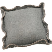 5 1/2&quot; Tan/Gray Square Leather Bench Block Pad Chasing Stamping Forming Metal  - £14.01 GBP