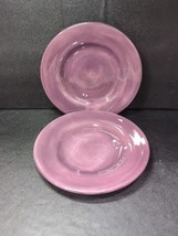 TableTop Unlimited Salute Plum Salad Plates, Set of 2, 8.5&quot;, Hand Painte... - $338.70 MXN