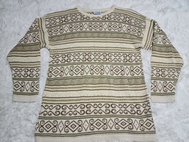 Vintage 1990s Bedford Fair XL? Long Sweater Geometric (Small Hole)* - £6.41 GBP
