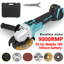 Brushless Cordless Angle Electric Grinder Tools For Makita 18V Li-Ion Ba... - £66.84 GBP