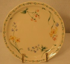 Noritake Gold Cuisine American Flowers Ivory Salad Bread Plate 7&quot; Japan ... - £15.76 GBP