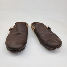 Merrell Oak Womens Size 8.5 Select Grip Brown Leather Slip On Shoes Flats - £11.38 GBP