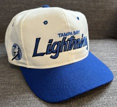 VTG Tampa Bay Lightning Script Sports Specialties Snapback Baseball Hockey Hat - $74.23