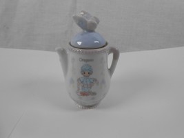 Precious Moments 1995 Teapot Shape Spice Jar Enesco OREGANO 4&quot; - £6.04 GBP