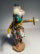 Kachina Doll 11&quot; Eagle Dancer Signed Alberta Sloan Outstanding Details Vibrant - £74.75 GBP