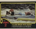 Jaws 2 Trading cards Card #7 Close Brush With Death - £1.55 GBP
