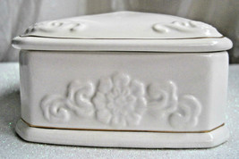 Paul Sebastian PS 1996 Limited Edition White Gold Trim Trinket Box Vintage  - £23.14 GBP