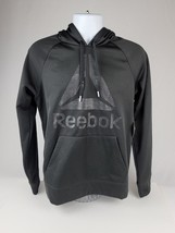 New Reebok Core Delta 2.0 Hoodie Sweatshirt Men's Small Black New w/ tags - £25.31 GBP